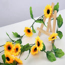 Flowers Cane Sunflower Rattan Garland Sunflowers Vine Simulation Flower