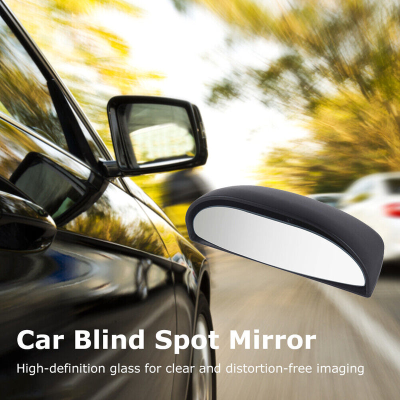 Car Auxiliary Rear View Parking Mirror Auto Side Blindspot Mirrors (Black)