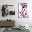 Painting By Numbers DIY Flower Horse Canvas Oil Wall Art Picture Ornaments Kit