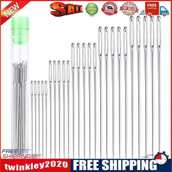 25pcs Household Crafts Sewing Needles Embroidery Stitching Big Eye Needle