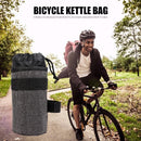 Bike Handlebar Stem Kettle Bag Cycling Insulated Water Bottle Pouch (Grey) Newly