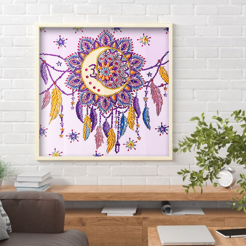 Diamond Painting Moon dream catcher Partial Special Rhinestone Picture