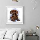 5D DIY Full Drill Diamond Painting Logy Dog Cross Stitch Embroidery Mosaic