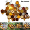 Stained Glass Bee Honeycomb Hanging Suncatcher Ornaments Window Garden Decor