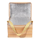 Cooler Bags Woven Lid and Handle Rattan Bag Waterproof Wicker Picnic Basket