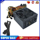 ATX 1800W Miner Power Supply with Cable Support 8 Graphics Card 220V Power
