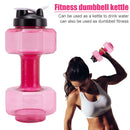 Outdoor Fitness Cycling Camping Water Bottle Gym Sport PET Dumbbell Shape K