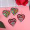 5D DIY Diamond Painting Earrings Double-sided Heart Drop Earrings (RZ017) Newly