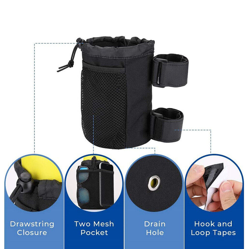 Bicycle Water Bottle Bag Cart Wheelchair Outdoor Insulation Storage Bag