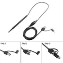 Endoscope 5.5mm Lens 0.3MP Visual USB Borescope Inspection Otoscope Camera