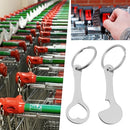 Keyring Accessories Metal Keychain Shopping Cart Token Key Hook Substitute Coin