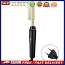 Electric Copper Comb Wet Dry Hair Straightening Comb Anti-Scald Shell (EU)
