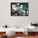 11CT Full Cross Stitch Cat Kiss Butterfly Stamped DIY Kits Handmade Embroidery