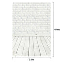 White Brick Photography Backdrops Art Cloth Photo Background (0.6 X 0.9m)