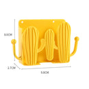 Punch Free Wall Storage Box Remote Control Phone Charging Holder (Yellow) Newly