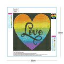 Seawang 5D DIY Full Drill Diamond Paintings Heart Cross Stitch Embroidery Mosaic Set L