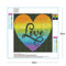 Seawang 5D DIY Full Drill Diamond Paintings Heart Cross Stitch Embroidery Mosaic Set L