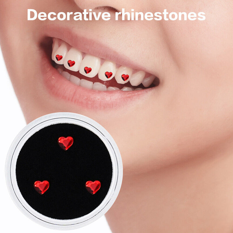 #A 3pcs Teeth Diamond Dental Rhinestones Dental Rhinestones Crystal Teeth Whit