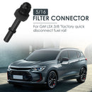 -6AN AN6 EFI Fuel Adapter Fitting to 5/16 inch Male Quick Connect LS Black Newly