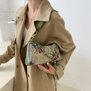 Fashion Women Oil Painting Print Underarm Bag Casual Ladies Small Shoulder Bags