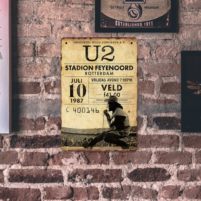Metal Signs Rotterdam Stadium Iron Painting Wall Art Plate Poster Waterproof