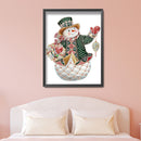 DIY Part Drill Special Shape Diamond Painting Kit 5D Christmas Snowman Draw