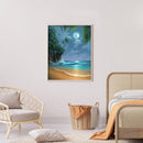 Cross Stitch Kits Full Embroidery Set 11CT Stamped Beach Needlework DIY Craft