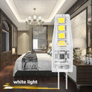 2W Silicone Corn Lamp G4 SMD2835 8 LED Chandelier Light Bulb (Cold White) Newly