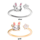Fashion Opening Gift Jewelry Rabbit Animal Rings Ring Cute