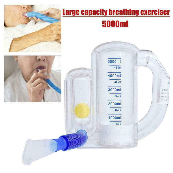 Breathing Trainer Three-ball Meter Spirometry Trainer Lung Function S1L1