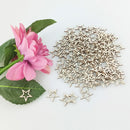 100x Hollow Pentagram Shape Wood Chips Wedding DIY Handmade Cutout Craft Slic