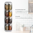Eight Slots Drawer Condiment Seasoning Bottle Box Kitchen Storage Rack Organizer