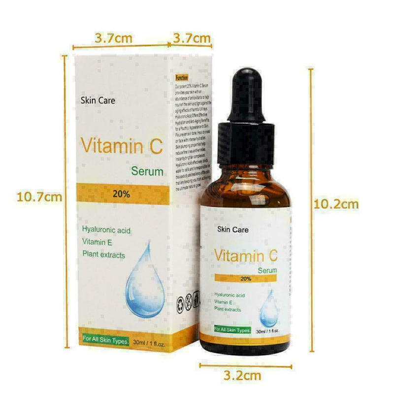 30ml Yaluronic Acid Vitamin C Serum Skin Whitening I9W9 Moisturizng G7P1 W4H7