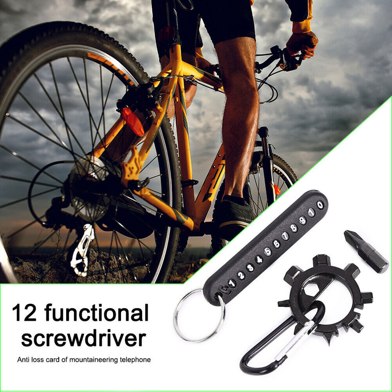 Bicycle Multi Repair Tools Stainless Steel 12 in 1 Bottle Opener Screwdrive