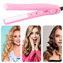 2 in 1 Crimper Mini Hair Straightener Curler Flat Iron Styling Tool (Red) Newly