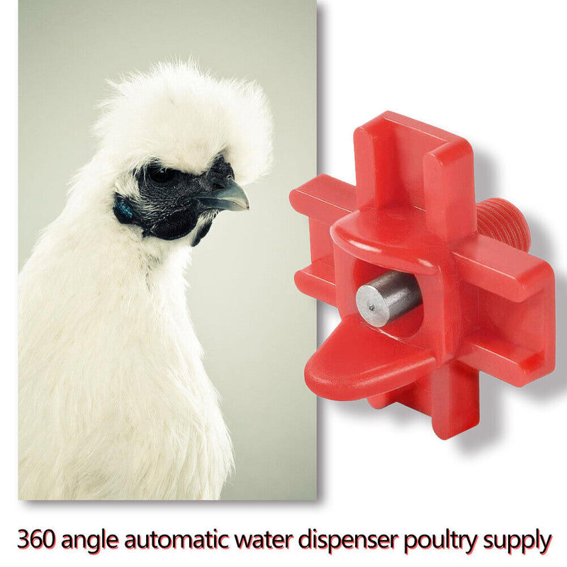 12pcs Chicken Drinker Feeder Automatic Chick Quail Drinking Water Nipple  Newly