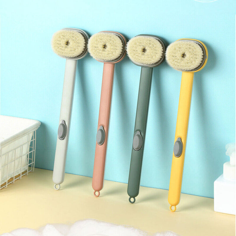 4pcs Bathroom Body Brushes Long Handle Skin Massager Cleaning Brush Multipu