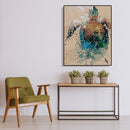 Painting By Numbers Kit DIY Tortoise Hand Painted Canvas Oil Art Picture