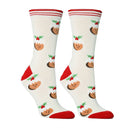Novelty Cotton Knit Santa Stockings Man Woman Lady Santa Claus Christmas Socks