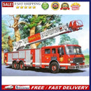 (DB5500) 5D DIY Full Drill Diamond Painting Fire Truck Embroidery Mosaic Craft K