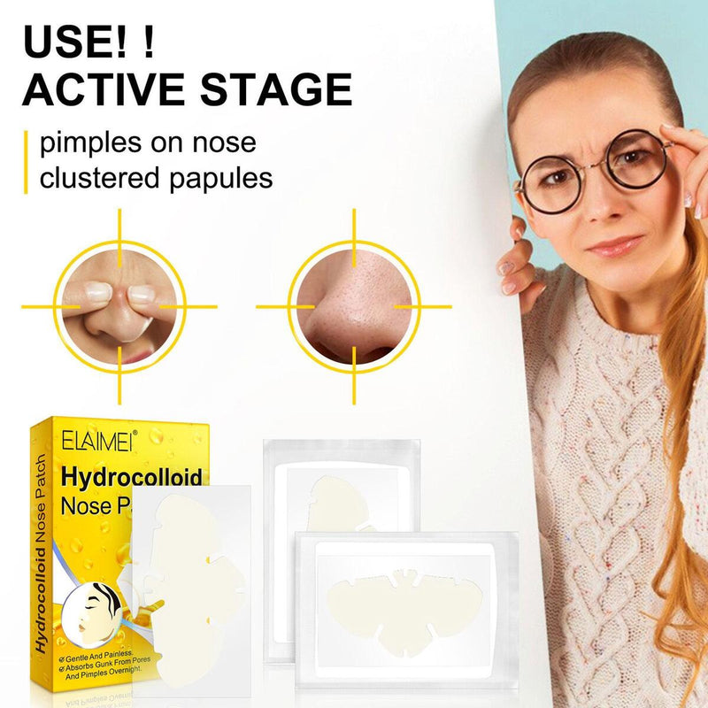 Hydrocolloid Nose Pads Acne Absorbing Forehead Nose Chin Shrink Pores Pimples`