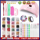 Pro Nail Tools Kit Pen Brush Dryer LED Lamp Electric Nail Drill Decoration Se