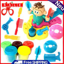 Kids Role Play Educational Toys DIY Hairdresser Barber with Safe Nontoxic Clay