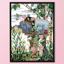 Partial Embroidery DIY Morning Glory 14CT Print Kit Cross Stitch Home Decoration