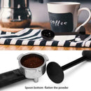 2 In 1 Coffee Spoon Standard Measuring Spoon Dual-use Bean Press Scoop DIY T7X6