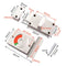 Door Lock Toilet Convenient Lock Tool Stainless Steel Partition Door Lock