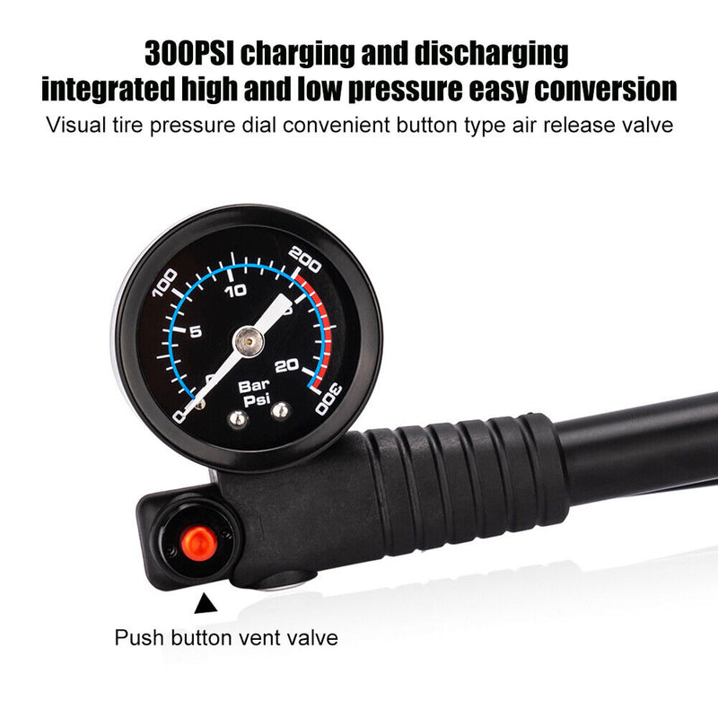 American/Presta Valve Universal Handheld Bike Tire Inflator Cycling Accessories