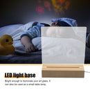 LED Wood Display Base-Rectangle Acrylic Light Plate Base for Acrylic Light Plate