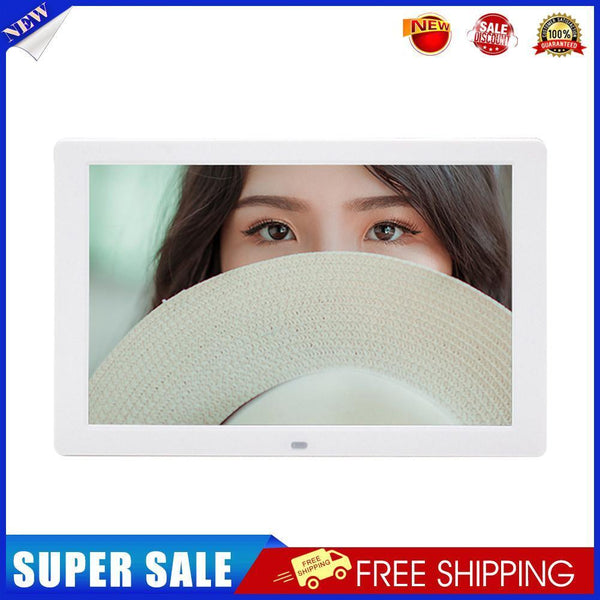12.1 Inch Digital Photo Frame 1280x800 Back-light Electronic Album (White)