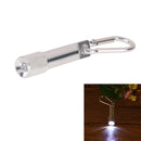 SilverPortable MiniHandy SportOutdoor LED Flashlight TorchLightCarabiner